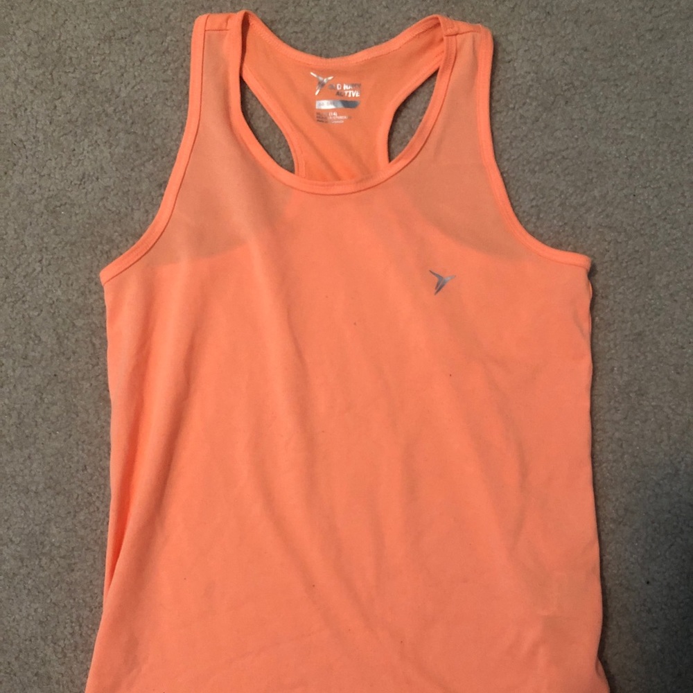 Light orange activewear tank top